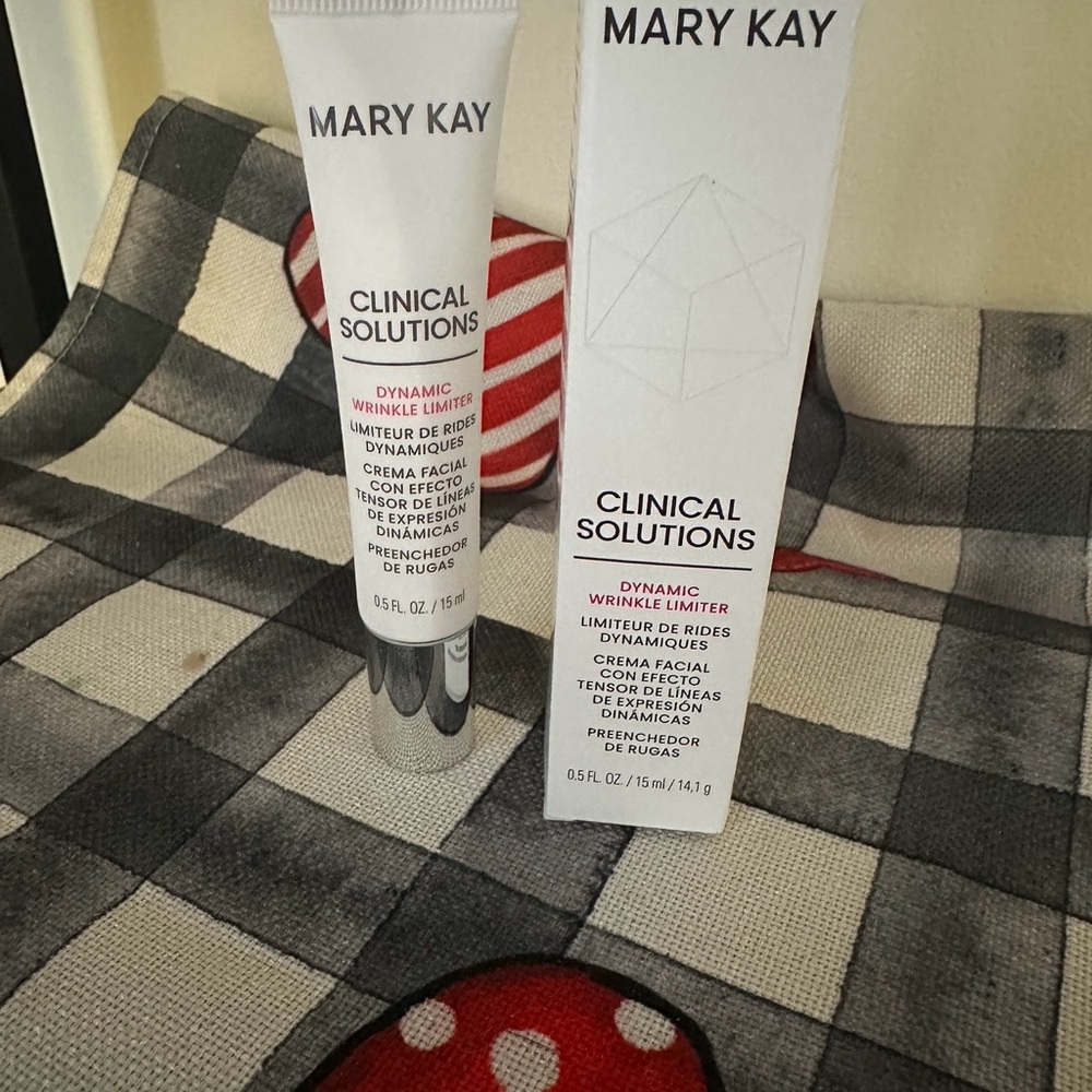 Mary-Kay Wrinkle Limiter,Visibly reduced lines after eight weeks.